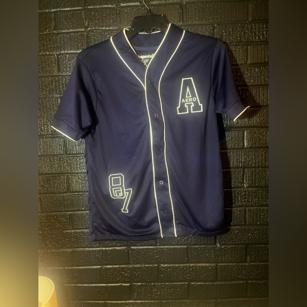 Aeropostale Dark Blue Men's Jersey Shirt